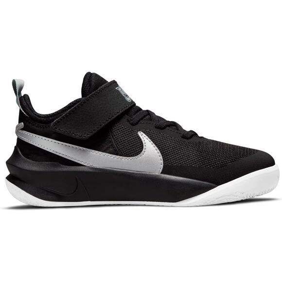 NWT Nike unisex Kid Team Hustle D 10,Black/Metallic Silver/Volt/White-Sz 1Y - Picture 3 of 5